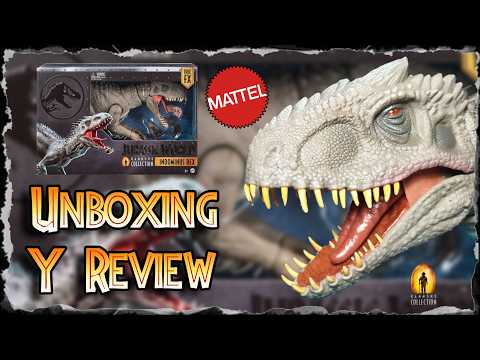 Unboxing and Review: Mattel Jurassic World Hammond Collection Indominus rex!!!