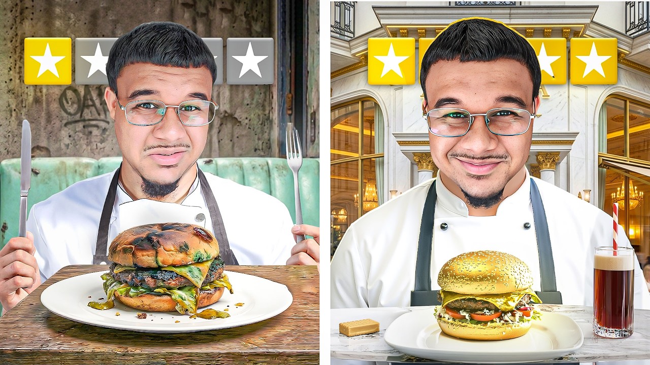 1 Ster vs 5 Ster Fastfood🍔