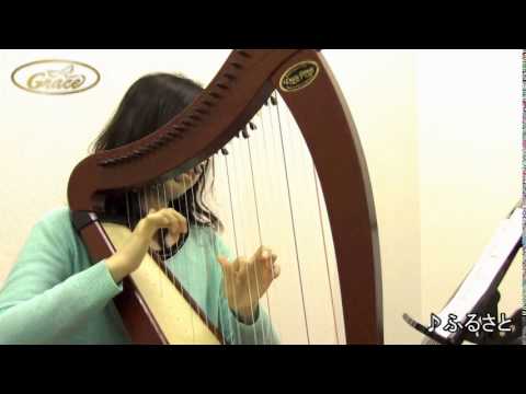 DustyStrings Ravenna26 Harpで故郷（ふるさと）を弾きました。