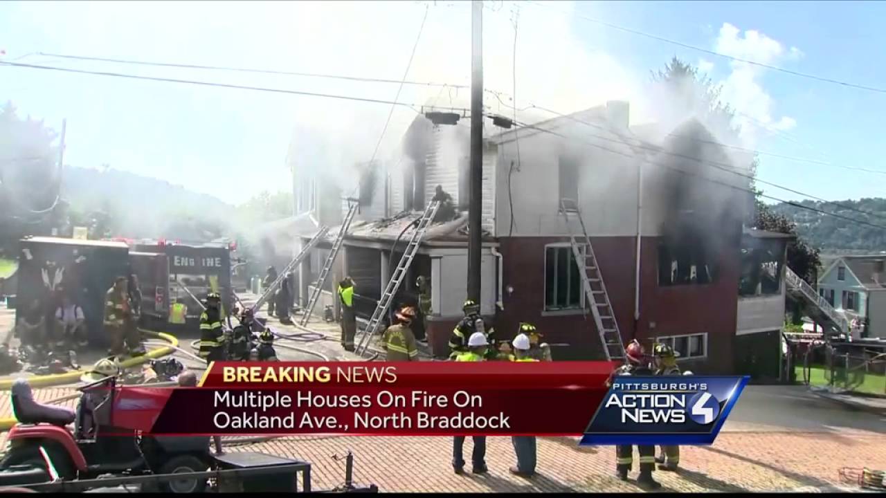 2 house fires burn in North Braddock YouTube