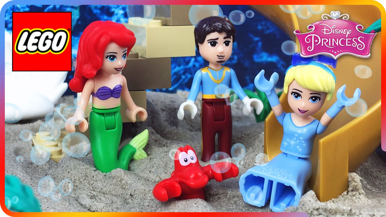 ♥ LEGO Disney Princess Ariel UNDER THE SEA Adventures w/ Cinderella \u0026 Prince Eric