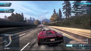 Need For Speed Most Wanted (2012) [Xbox 360]: Lamborghini Aventador J Gameplay