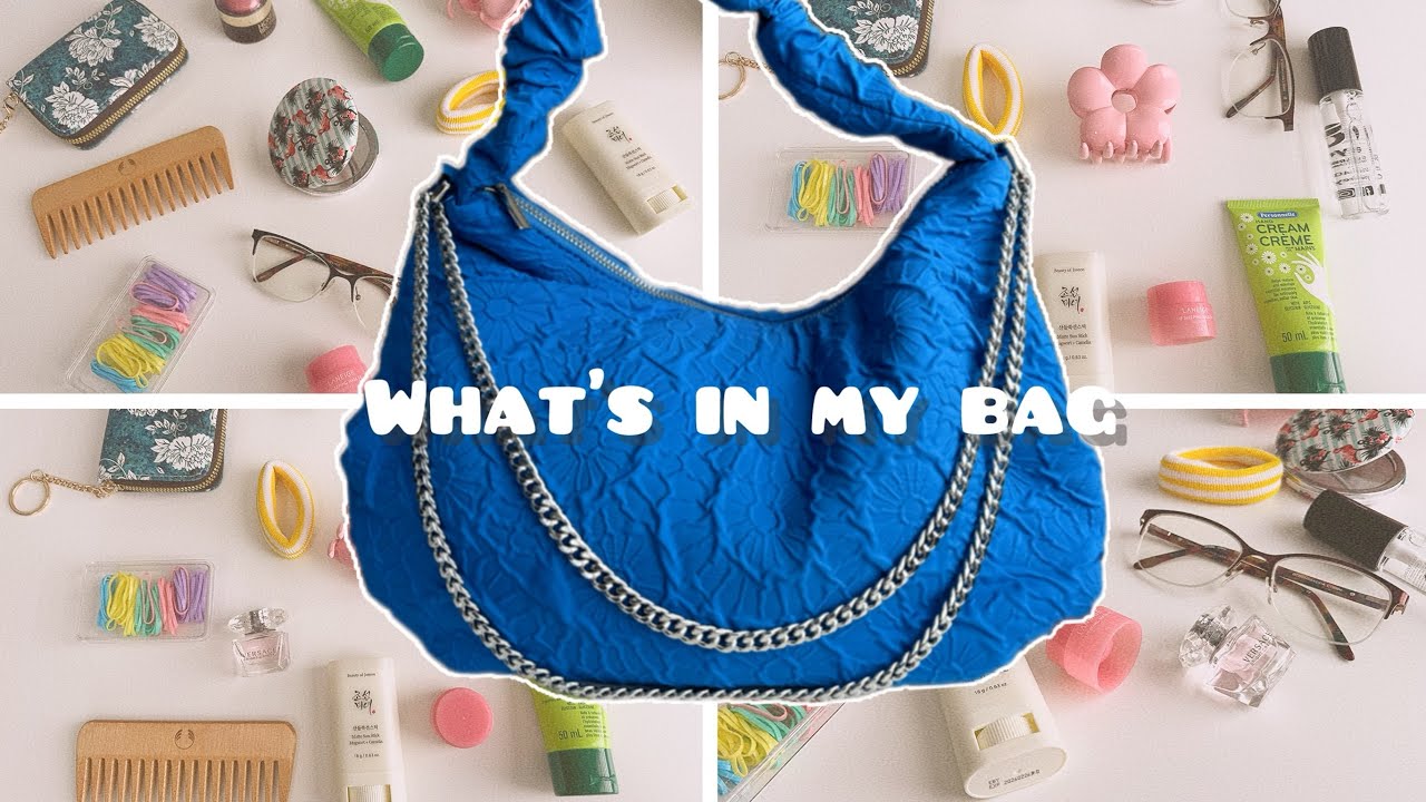 What’s in my travel bag🦋🩵 my travel must-haves