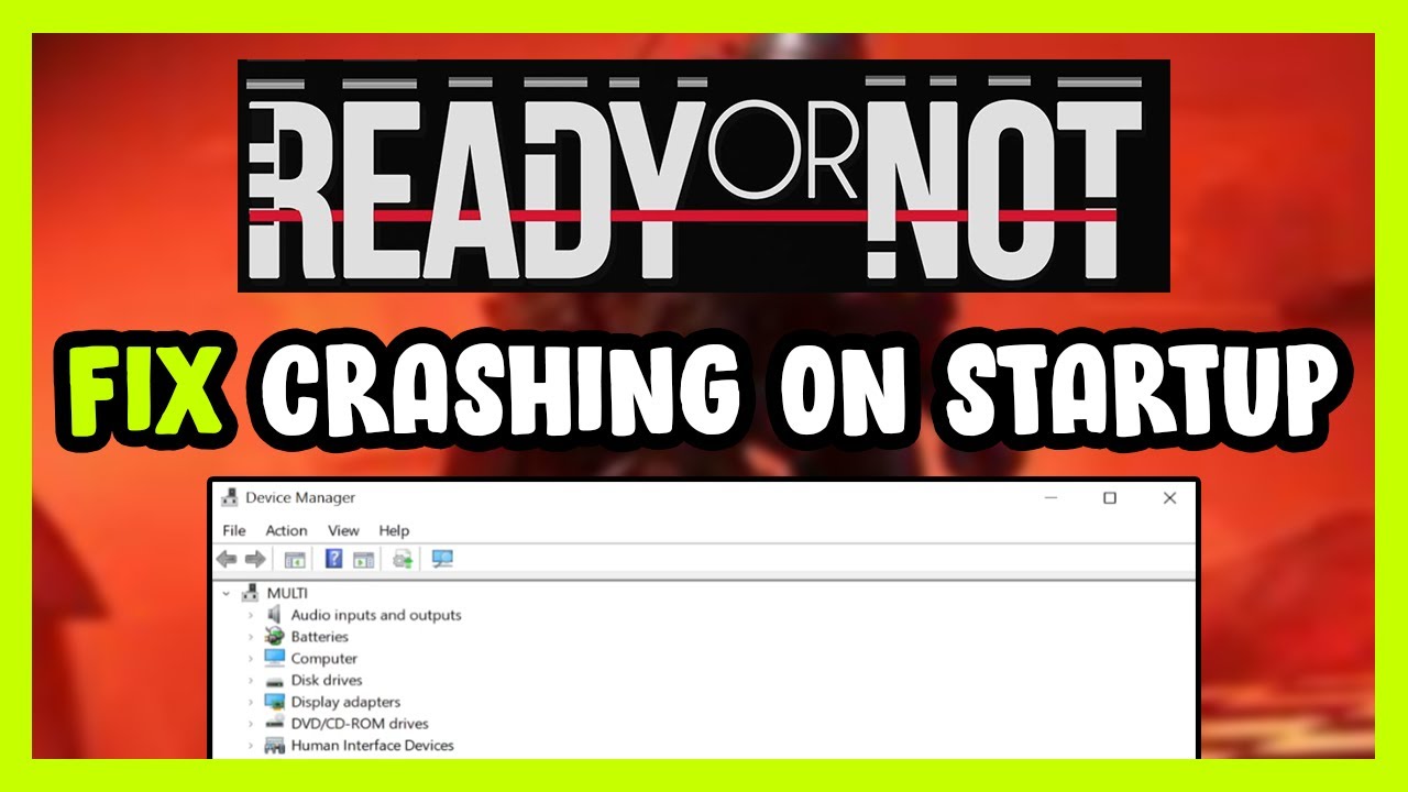 How to FIX Ready or Not Crashing on Startup! - YouTube