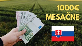 Ako zarábať 1000€ mesačne na Slovensku