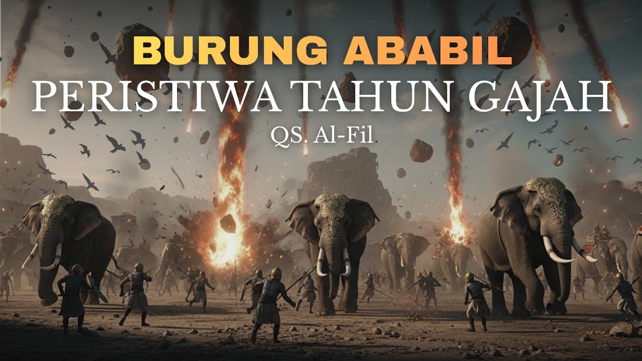 Kisah Burung Ababil & Pasukan Bergajah | Keajaiban Tahun Gajah yang Menghancurkan Abraha