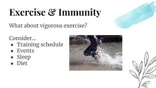 Nutrition, Exercise, and Immunity Workshop