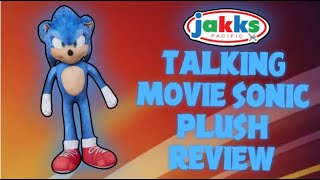 Jakks Pacific TALKING MOVIE SONIC Plush Review!