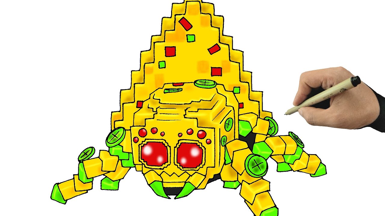 Как нарисовать Начо Спайдера, укравшего мозговую гниль