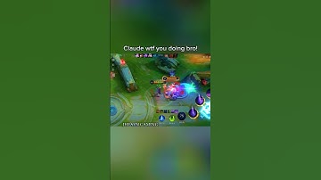 Claude wtf you doing bro! 💀 #claude #dyrroth #mobilelegends #mlbb #shorts #wtf #shortsfeeds