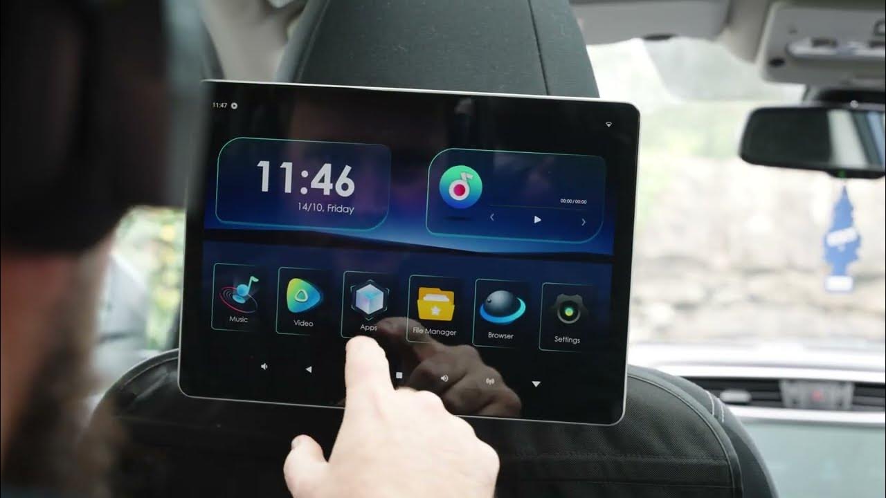 [HM141A] 14 inch FullyLaminated QHD Screen Android RearSeat Entertainment System YouTube