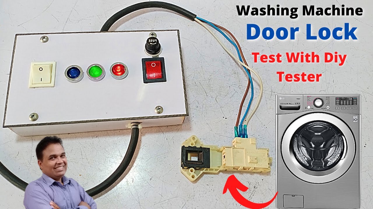 Washing Machine Door Lock Repair & Test Make a Testing Device YouTube