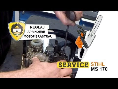Reglaj aprindere motofierăstrău STIHL MS170 (SERVICE)