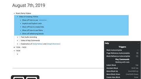 Roam Research  Key Commands and Navigation