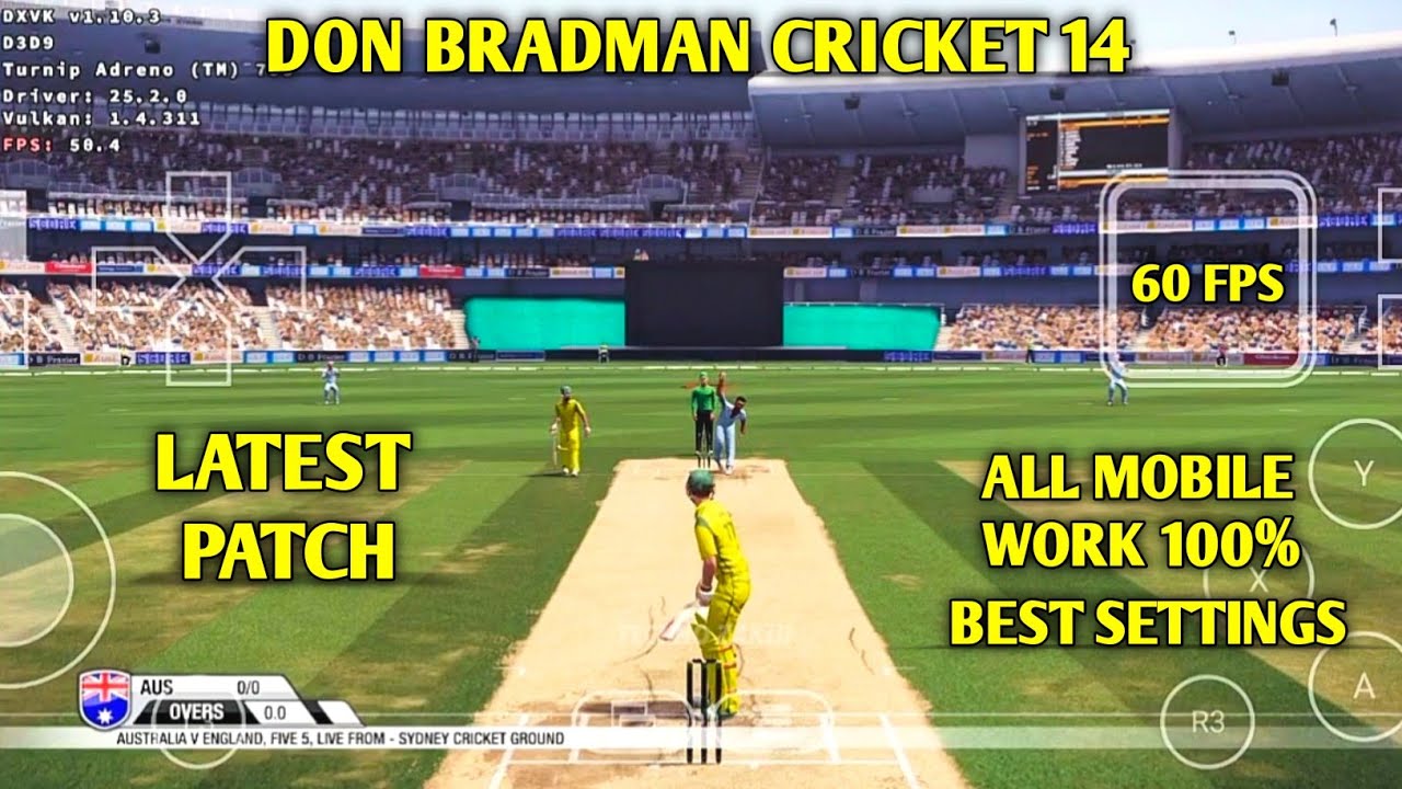 DON BRADMAN CRICKET 14 🔥 ANDROID | WINLATOR 10 | BEST SETTINGS | LATEST PATCH | 