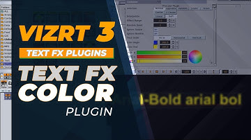 Vizrt 3 Text FX Color Plugin Tutorial