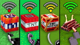 Minecraft - experiment with tnt with different Wi-Fi compilation