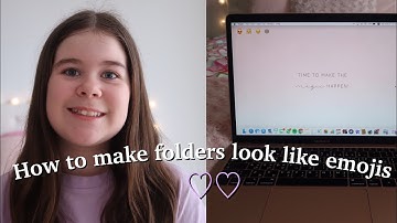 TUTORIAL: How to make your folders look like emojis (or icons)! // Blanca Sophie