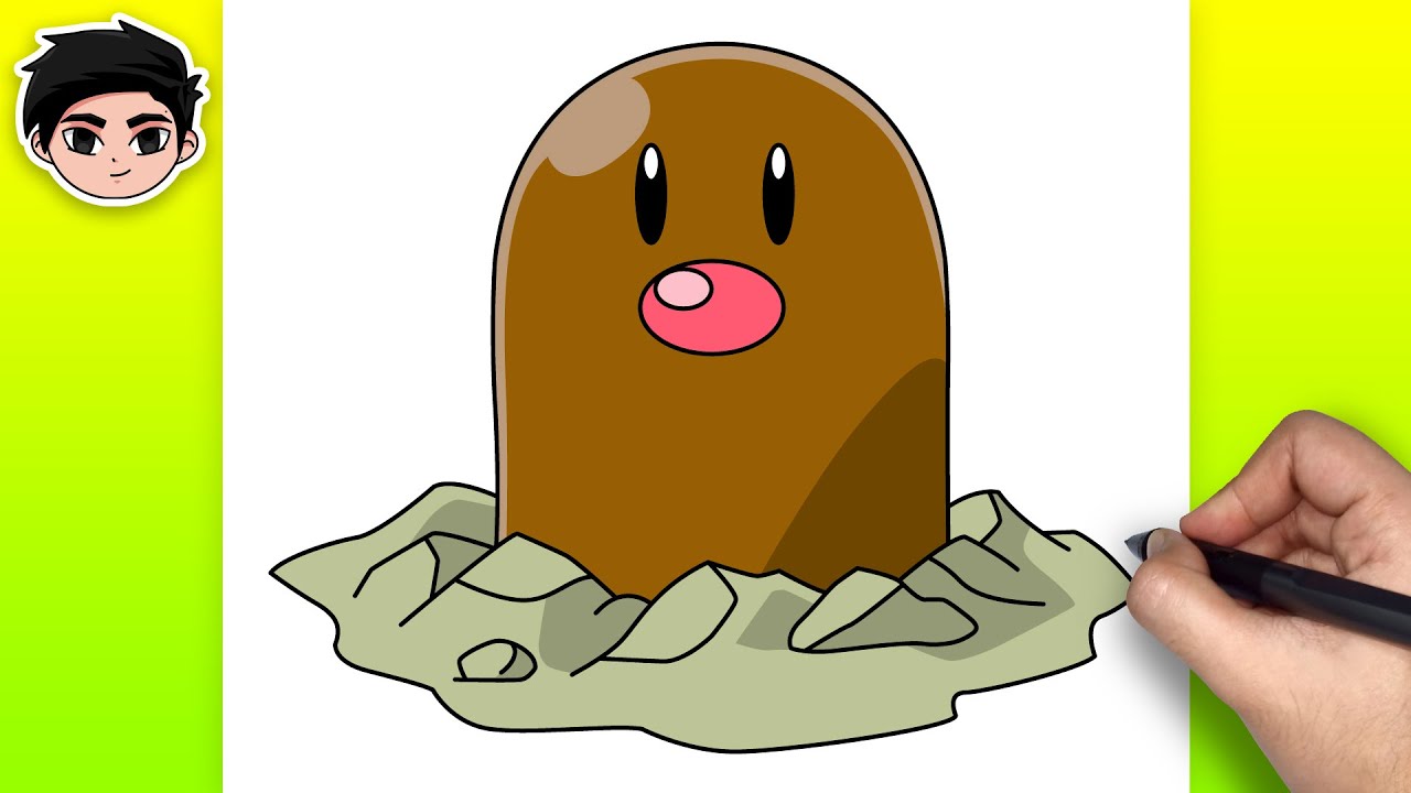 Como Dibujar DIGLETT (Pokemon) - YouTube