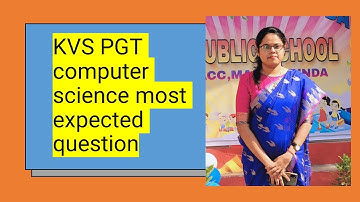 KVS PGT - Computer Science MCQ PYTHON