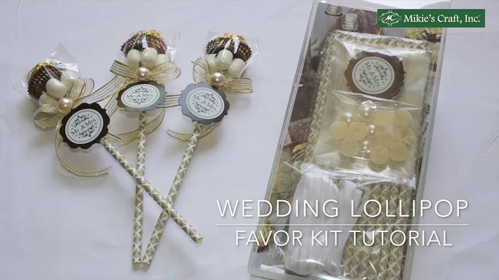 Elegant and Chic Wedding Lollipop Party Favor Idea