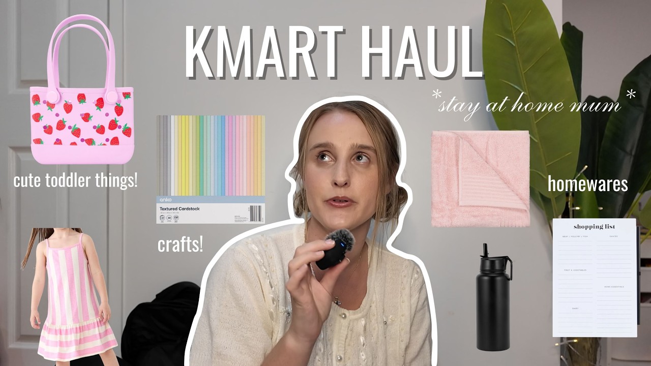 huge KMART HAUL🌷 homewares, toddler items & crafts