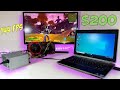 Desktop GPU on Old Dell Laptop - ULTIMATE BUDGET GAMING LAPTOP *eGPU* FORTNITE | VALORANT