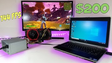 Desktop GPU on Old Dell Laptop - ULTIMATE BUDGET GAMING LAPTOP *eGPU*