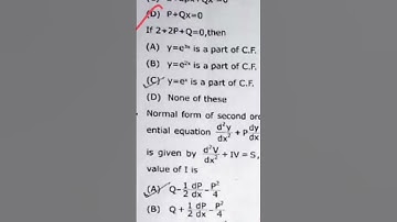 Bsc 4th sem maths objective questions!