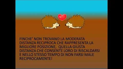 Cosa dice la parabola dei porcospini di a Schopenhauer?