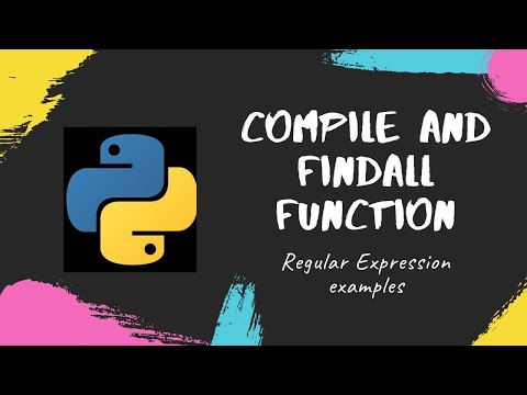 Compile and Find all Function | Regular Expression | Python [ English ]