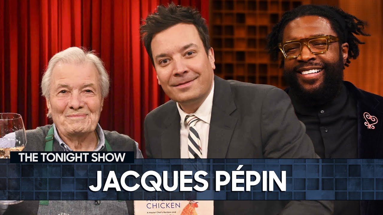 Chef Jacques Pépin Whips Up a Classic French Omelette | The Tonight Show Starring Jimmy Fallon