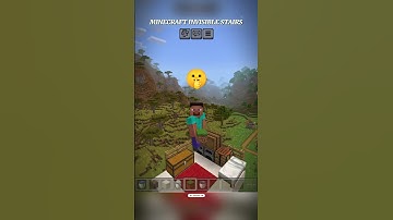 Minecraft Invisible Stairs Tutorial 🤫 #shorts #minecraft