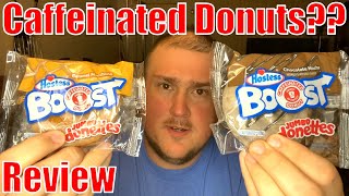 Review Hostess Boost Caffeinated Donuts Chocolate Mocha and Caramel Macchiato