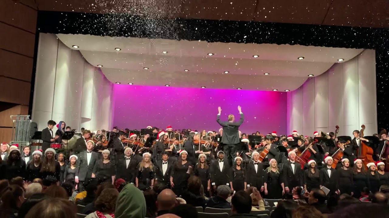 Christmas Festival Orchestra Concert with snow and Santa YouTube