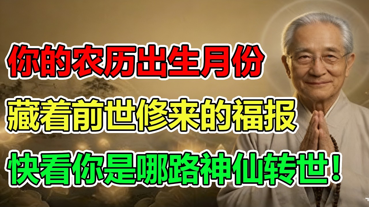 南懷瑾：農曆出生月份裏，藏著你的前世今生因果！幾月出生，今生你就是什麼命！#南懷瑾 #前世今生 #因果輪回 #改命方法 #佛學智慧 #佛學 #佛法