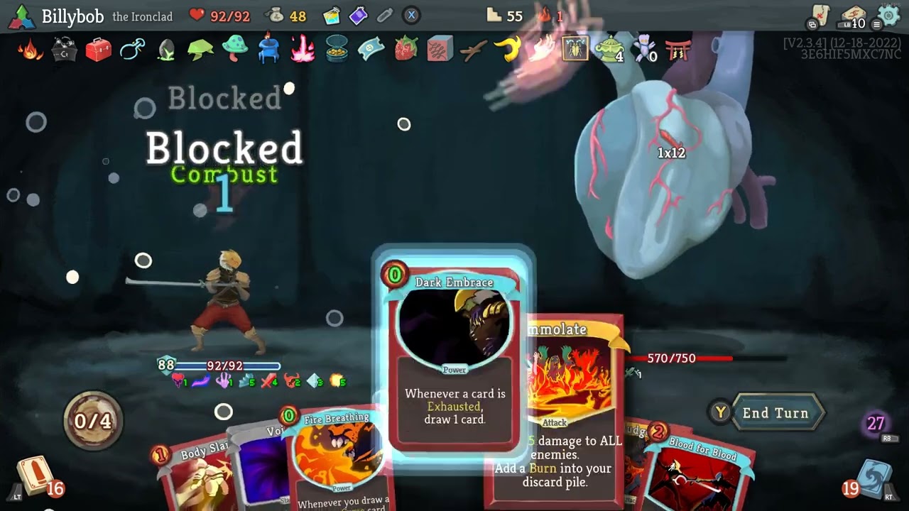 Slay the spire Dead branch corruption mummified hand crazy combos. Heart fight