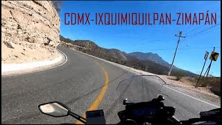 Viaje en moto ruta minera CDMX  Ixmiquilpan  Zimapán