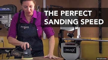 How Fast Should You Move Your Sander?