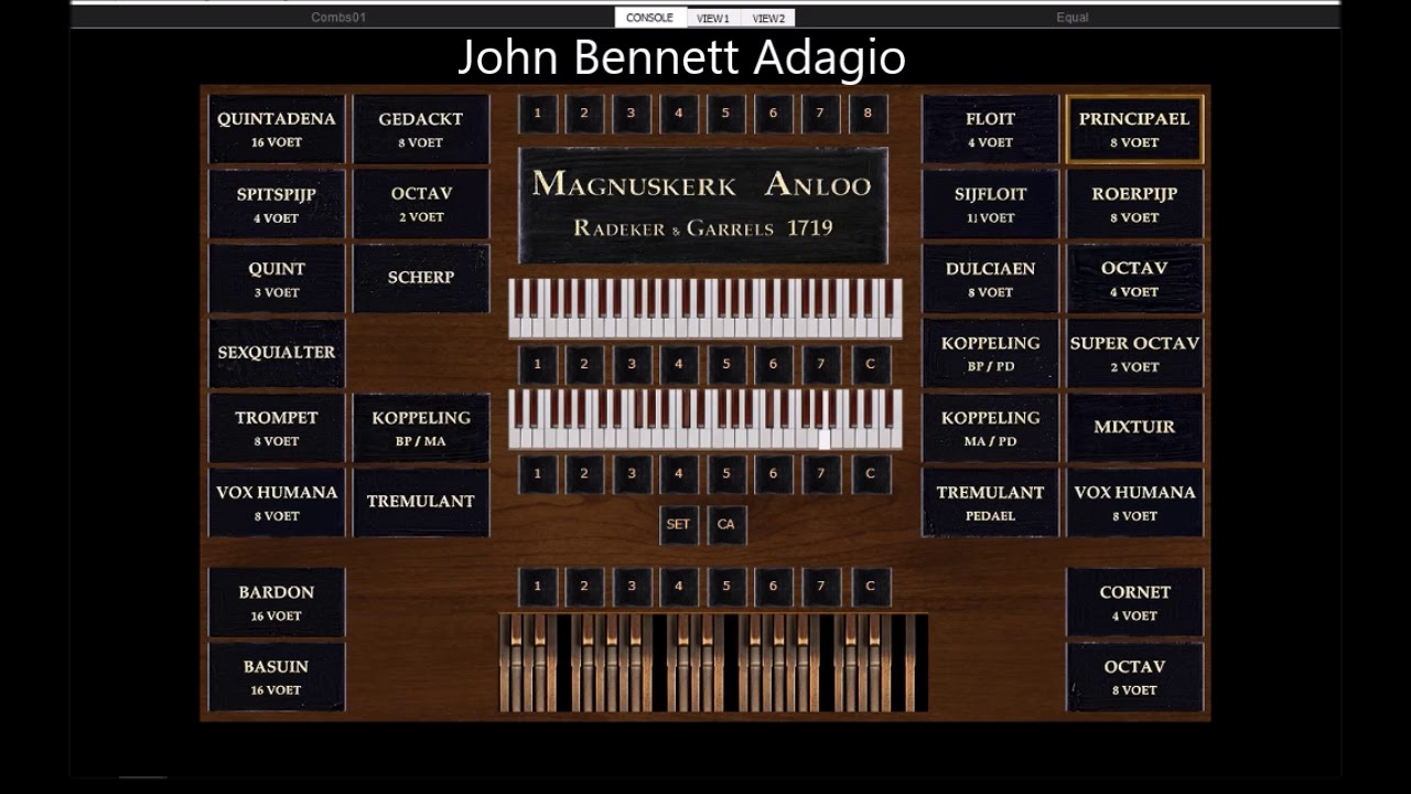 John Bennett Adagio  (Hauptwerk Anloo)