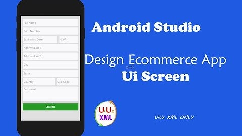 #xml #UiUxXml     How to Build  E-commerce App UI Design in Android Studio using XML