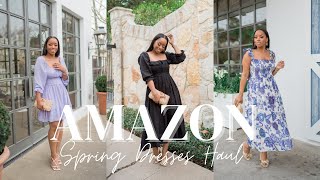 Amazon Spring Dresses Try On Haul 2022 Dresses Under 40 Feminine Brunch Ready