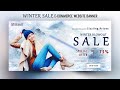 Winter Sale Web Banner Design In Photoshop | Winter Sale Banner Design | Ecommerce Web Banner Design