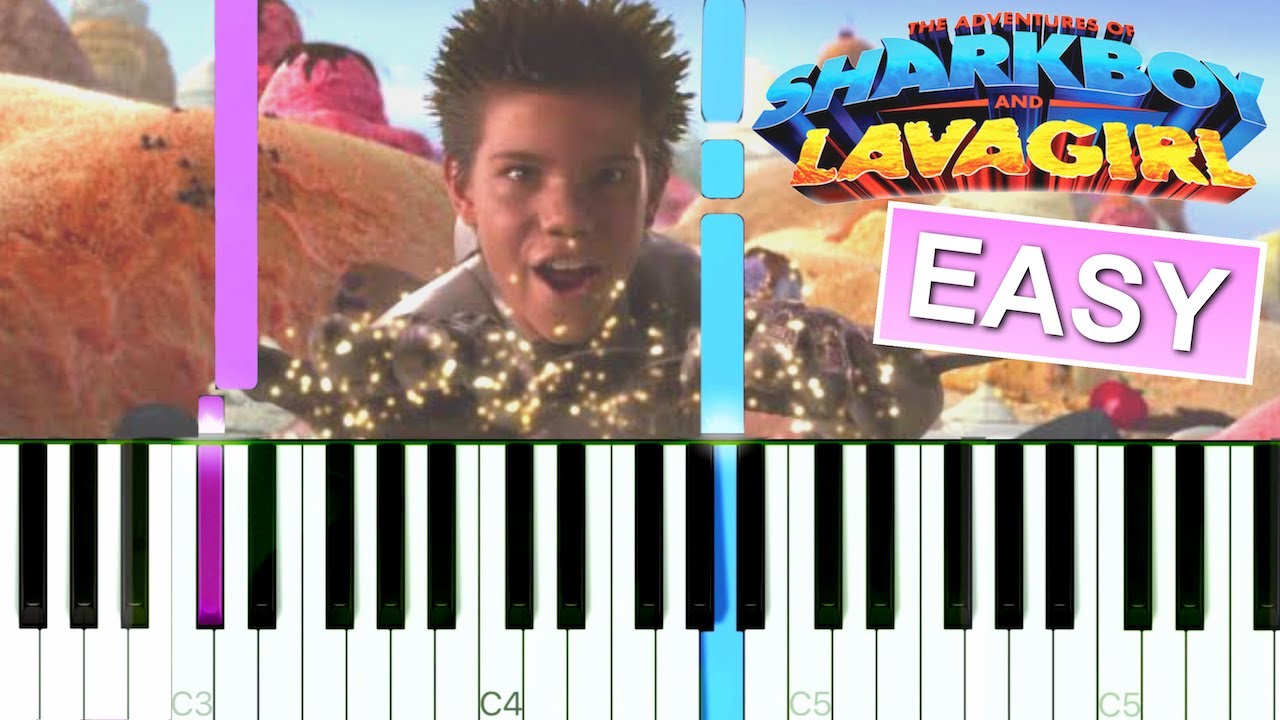 The Adventures Of Sharkboy And Lavagirl Dream Robert Rodriguez Easy Synthesia Piano Tutorial Youtube