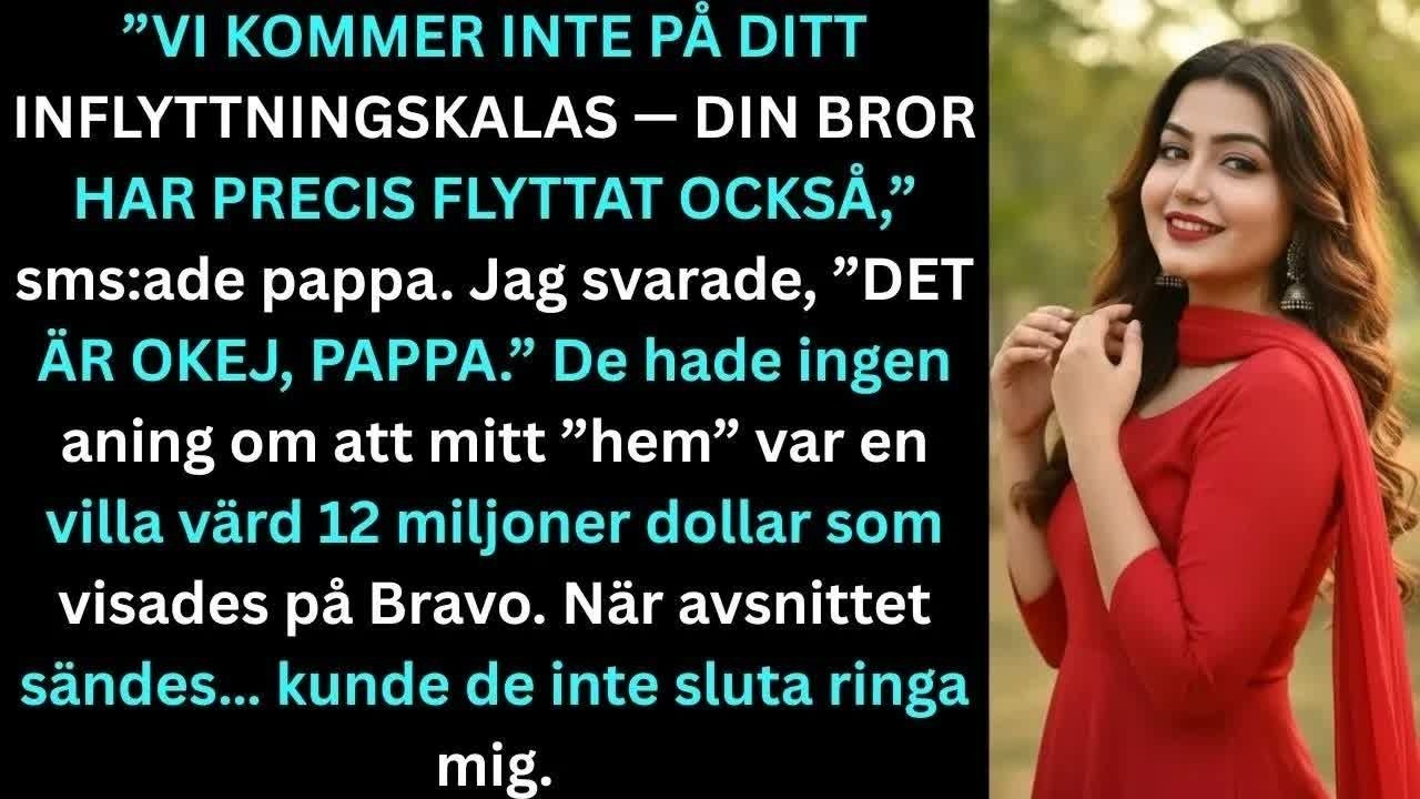 Jag fick ett sms från min egen pappa dagen innan min inflyttningsfest: ”Vi kommer inte. Din bror flyttade precis också.” Inget samtal, ingen ursäkt. Jag hade precis köpt mitt drömhus efter år av...