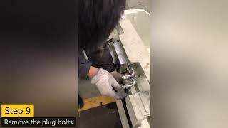 How to disassemble and install the attachment for forklift