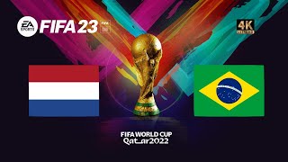 Brasil x Holanda | FIFA 23 Gameplay Copa do Mundo Qatar 2022 | Final [4K 60FPS]