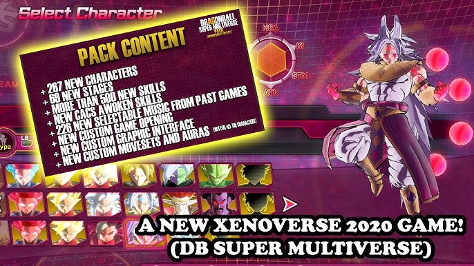 Dragon Ball Xenoverse 2: DLC Mod Packs (Addon Slots) [Roster