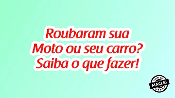 O que fazer se sua moto foi roubada?