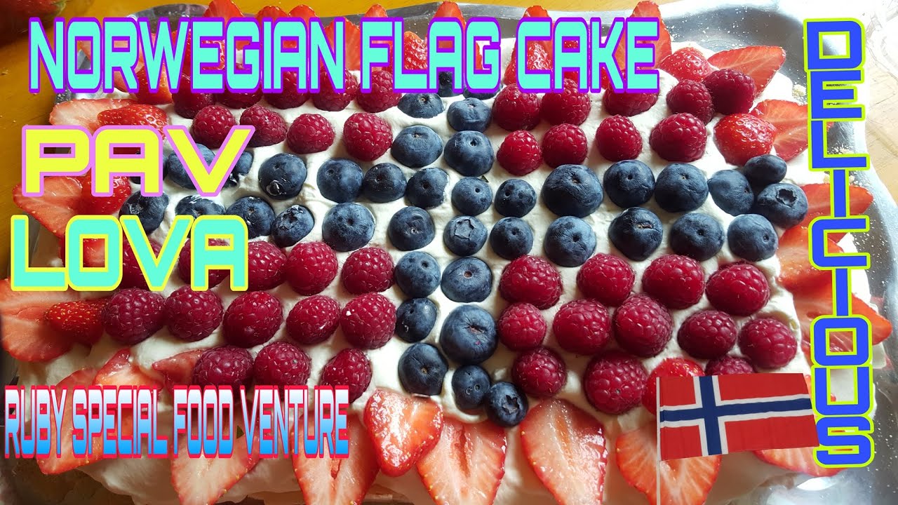 My Norwegian Flag Cake Pavlova National Day Ruby Special Food
